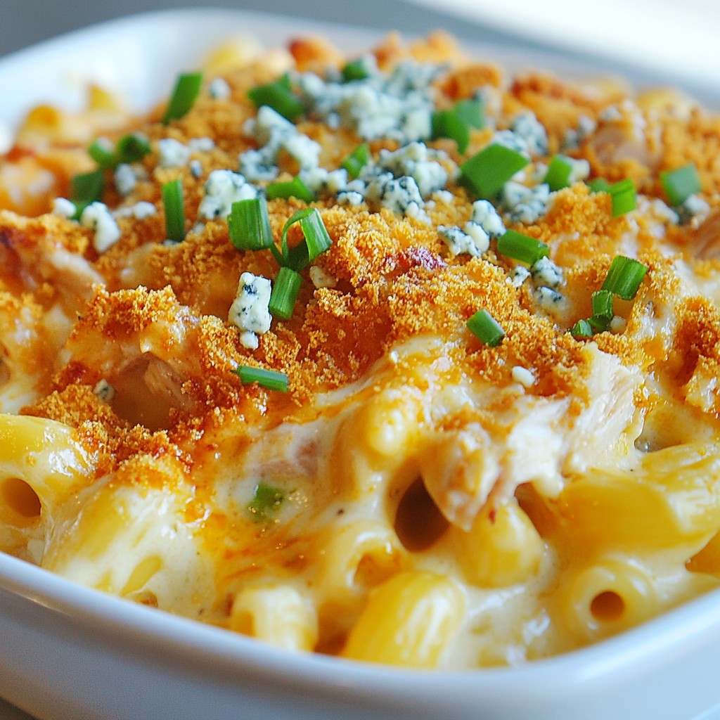 Savory Buffalo Chicken Mac and Cheese Recipe