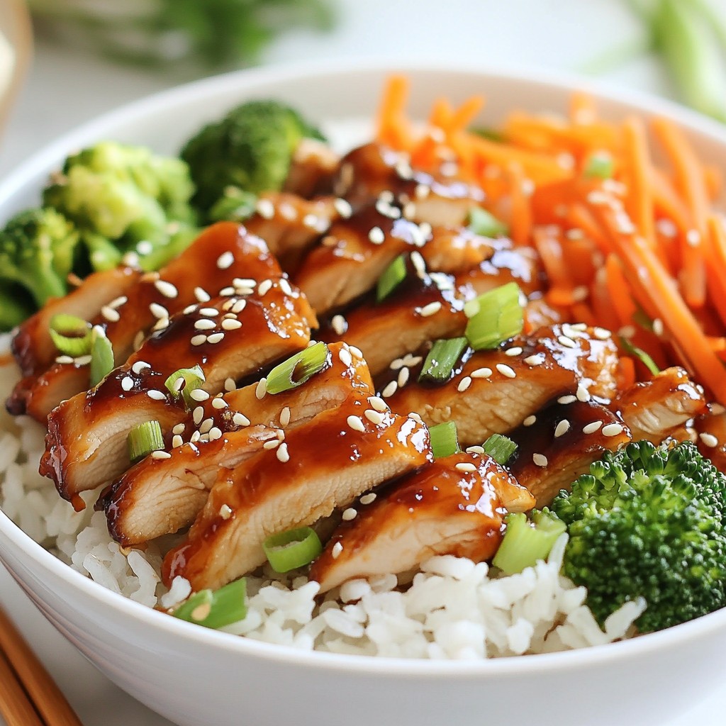 Teriyaki Chicken Rice Bowls Flavorful Weeknight Meal