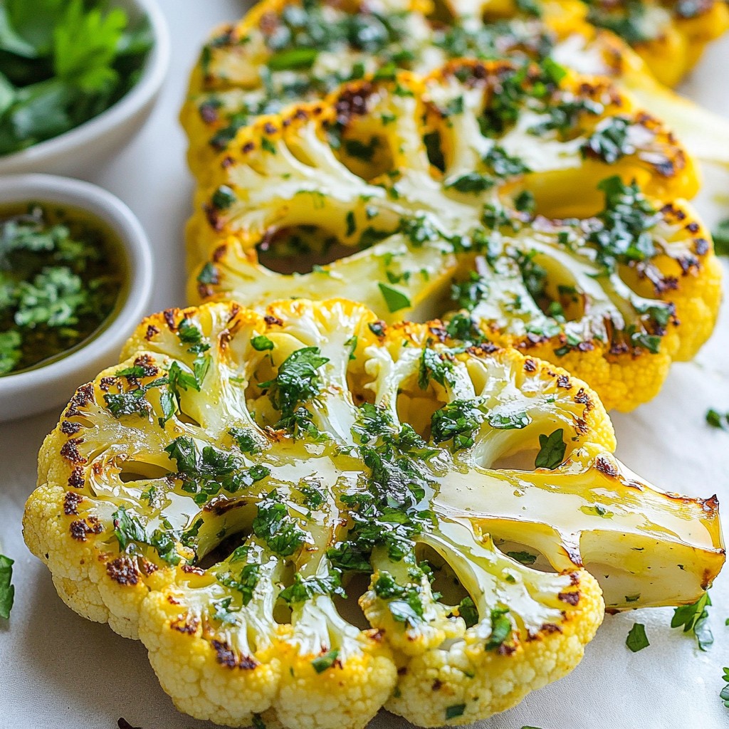Roasted Cauliflower Steaks Flavorful and Simple Dish