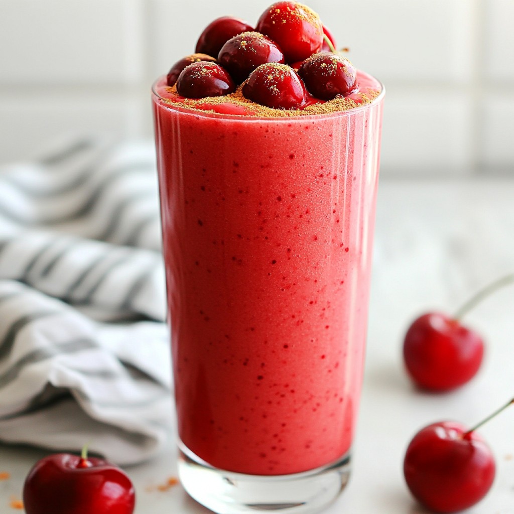 Cherry Vanilla Smoothie Simple Recipe to Enjoy Daily