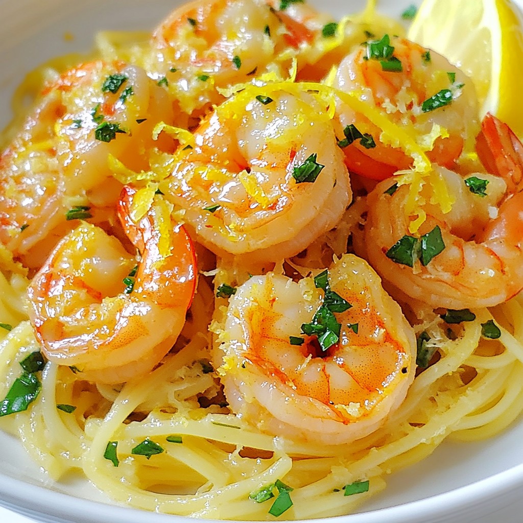 Lemon Garlic Shrimp Pasta Quick and Tasty Recipe