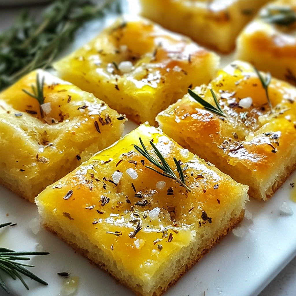 Garlic Herb Focaccia Bread Easy Homemade Delight