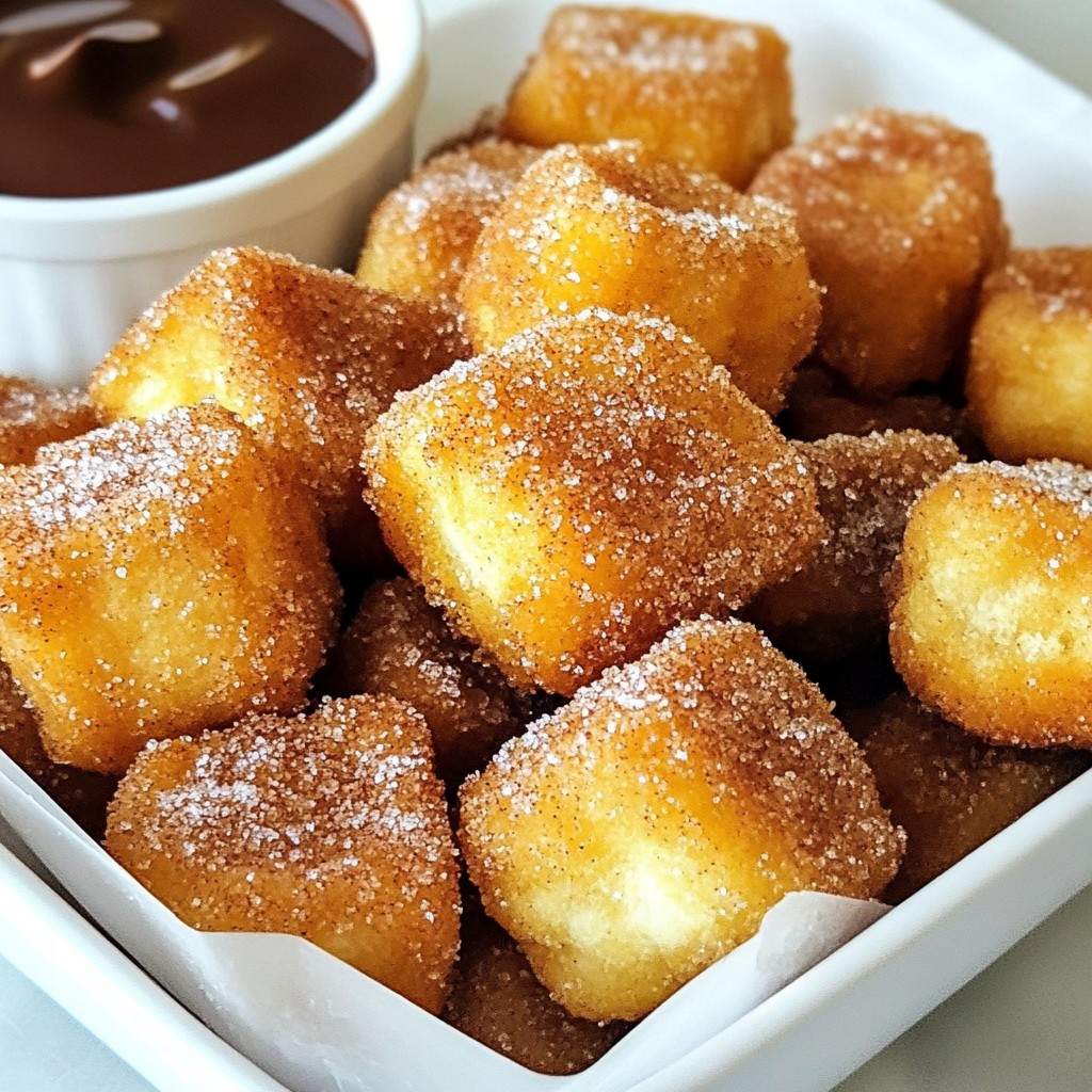 Cinnamon Sugar Churro Bites Easy and Tasty Treat