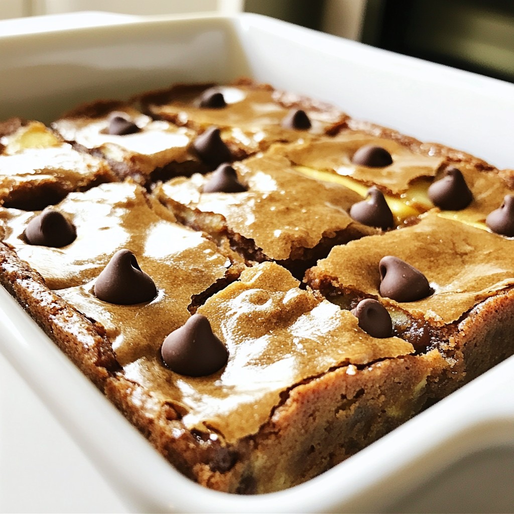 Peanut Butter Chocolate Banana Bars Easy and Delicious