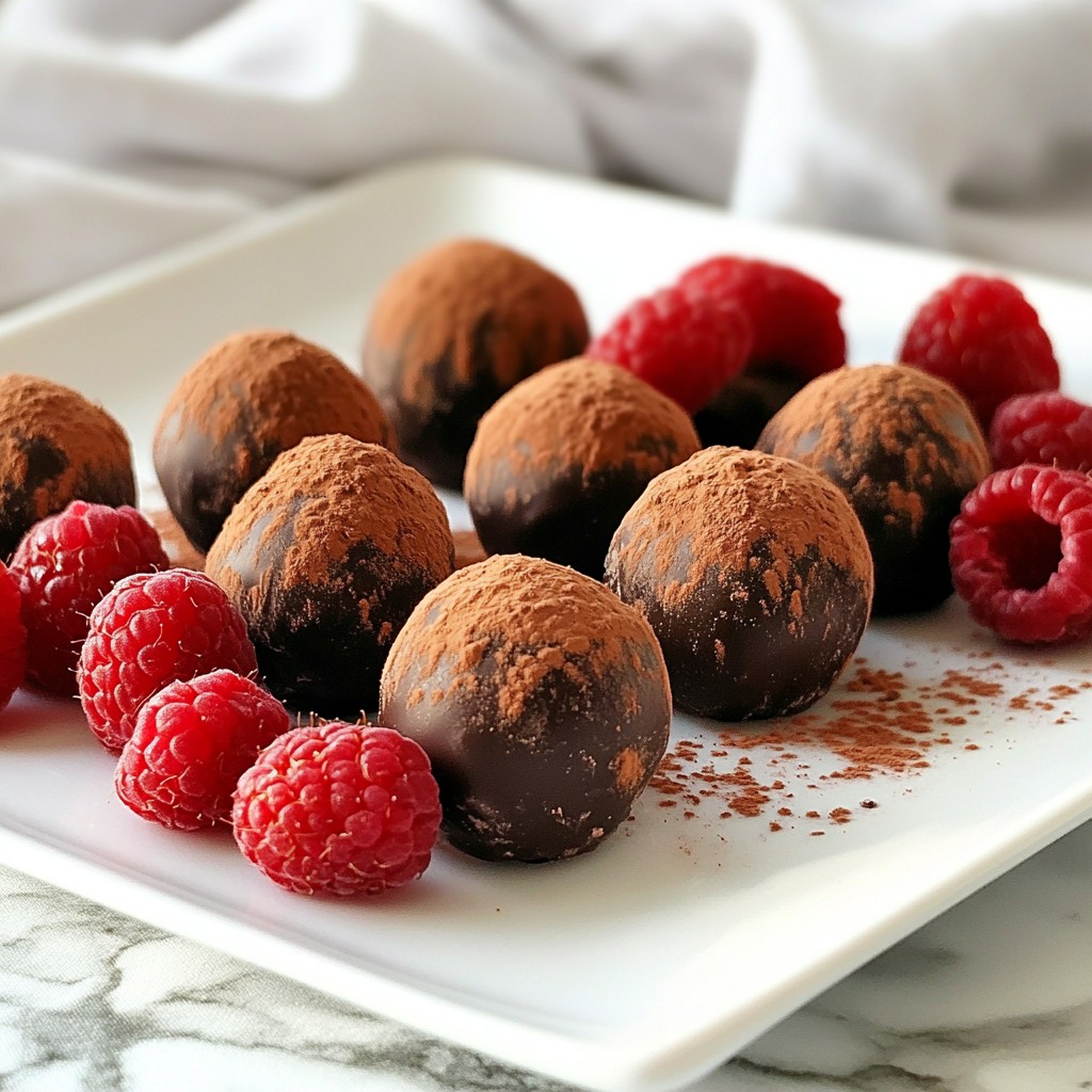 Chocolate Raspberry Truffles Decadent and Simple Treat