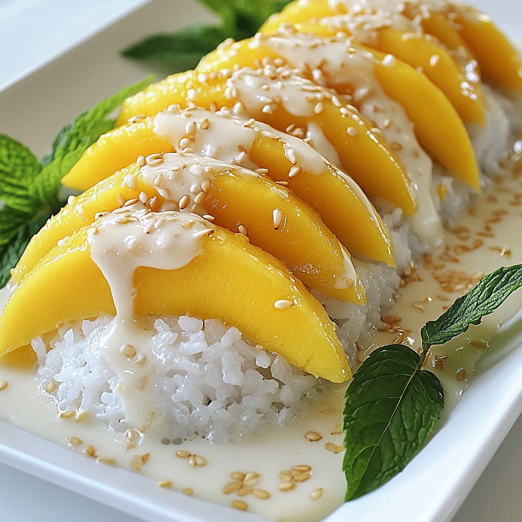 Thai Mango Sticky Rice Delightful and Easy Recipe