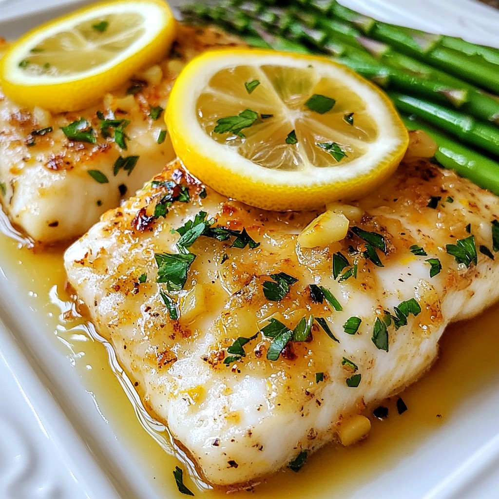 Lemon Garlic Butter Cod Simple and Flavorful Recipe