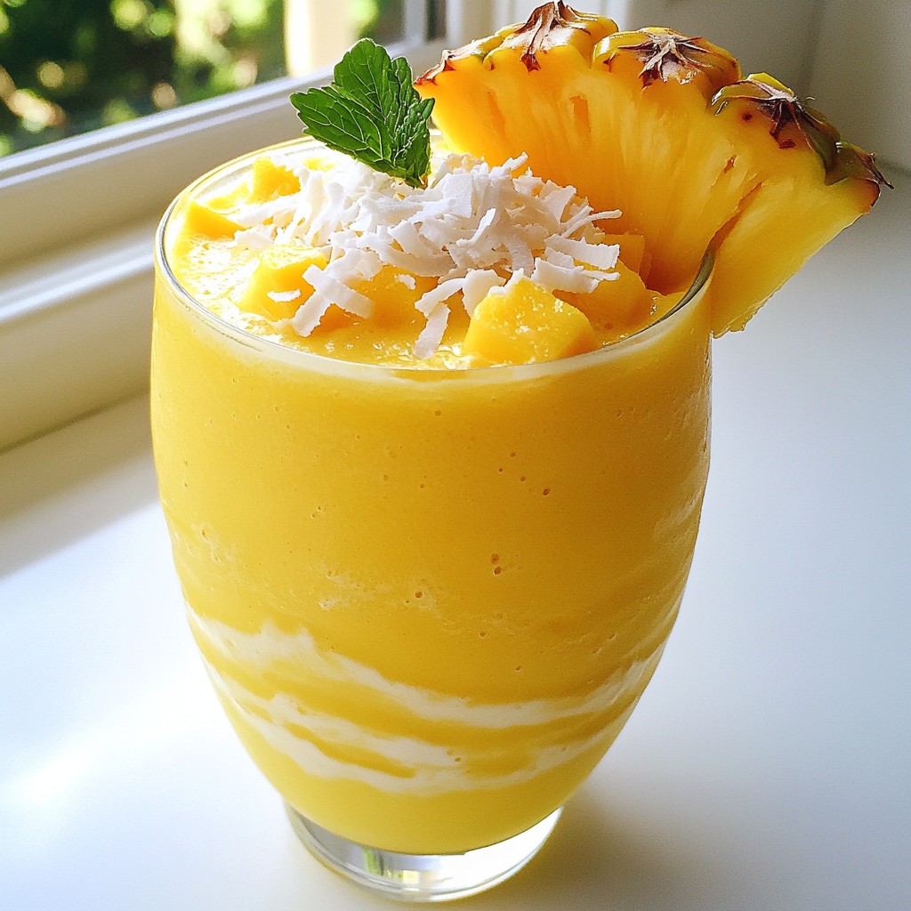 Mango Pineapple Smoothie Quick and Tasty Recipe