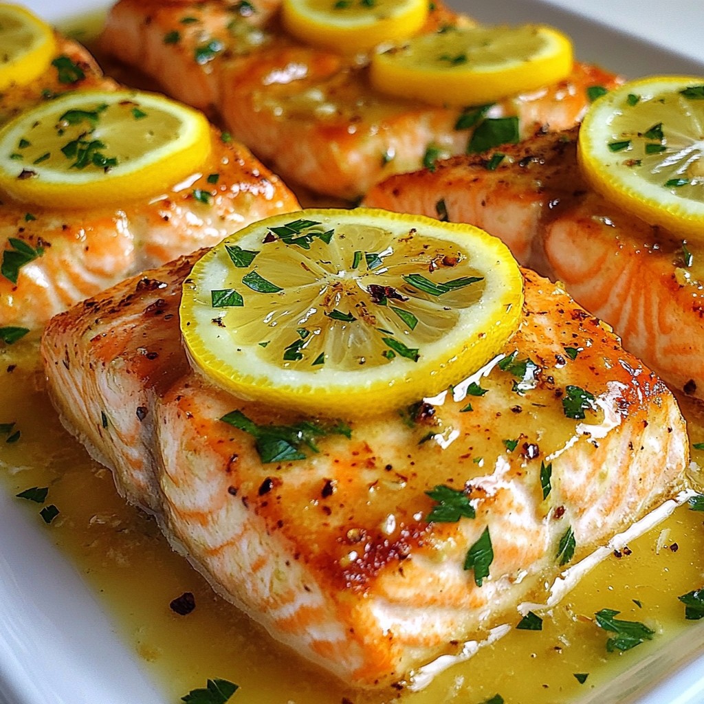 Garlic Butter Lemon Salmon Quick and Flavorful Dish
