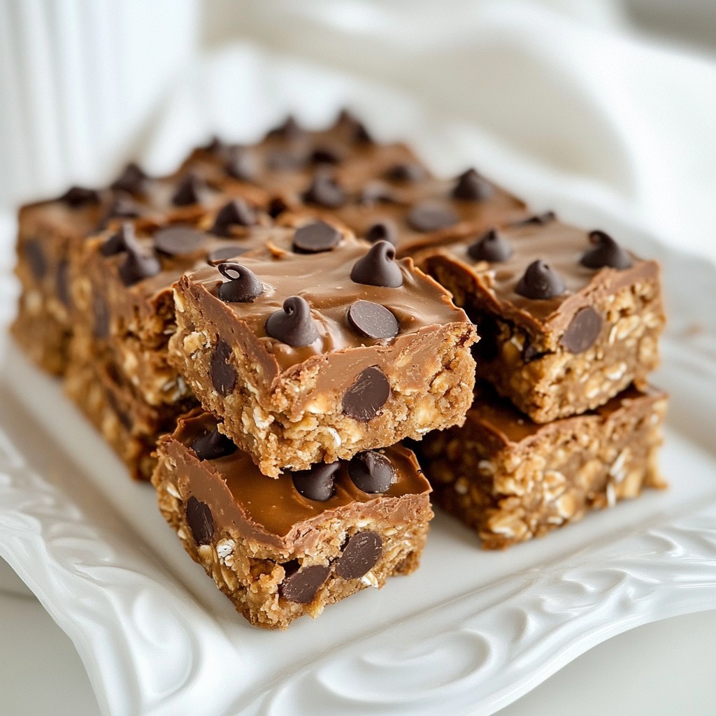 Peanut Butter Chocolate Energy Squares Quick and Easy
