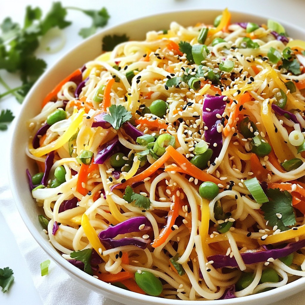 Sesame Ginger Noodle Salad Fresh and Crisp Delight