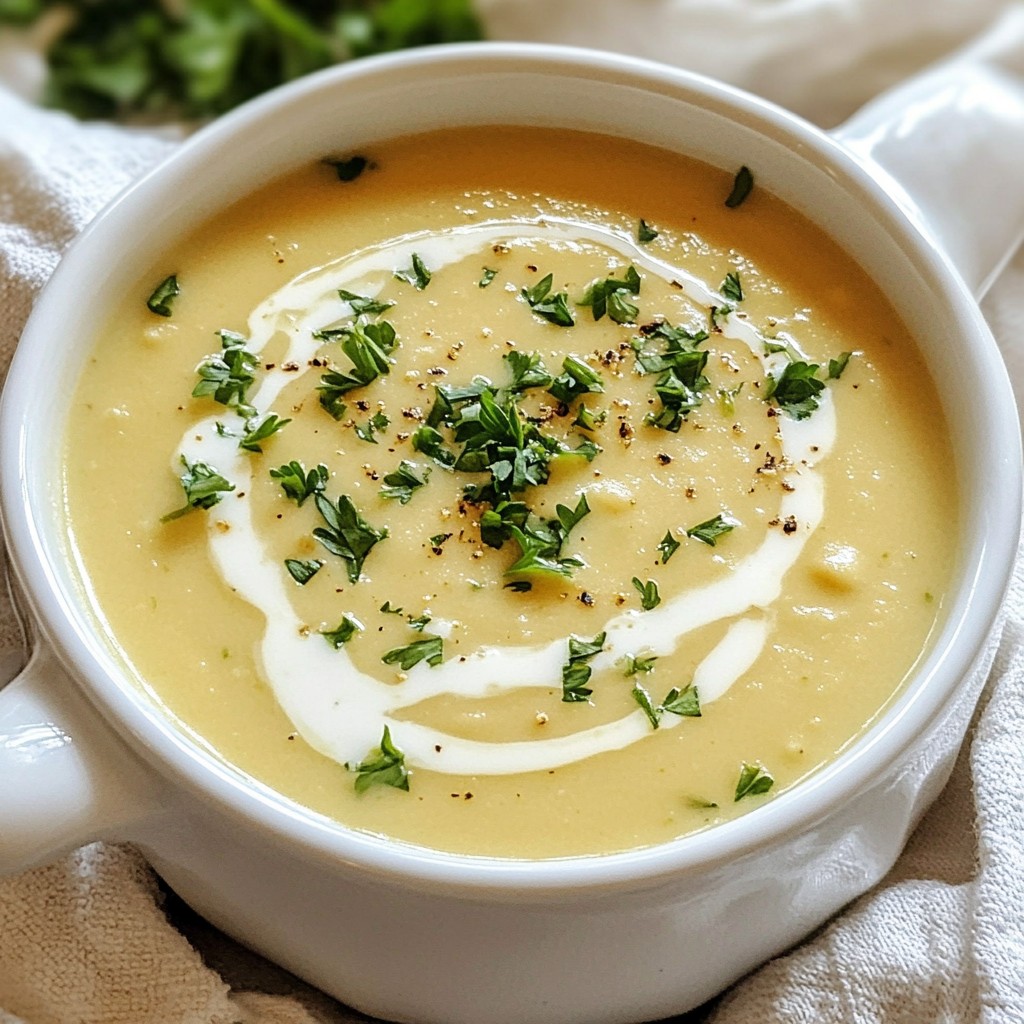 Creamy Garlic White Bean Soup Hearty and Yummy Dish