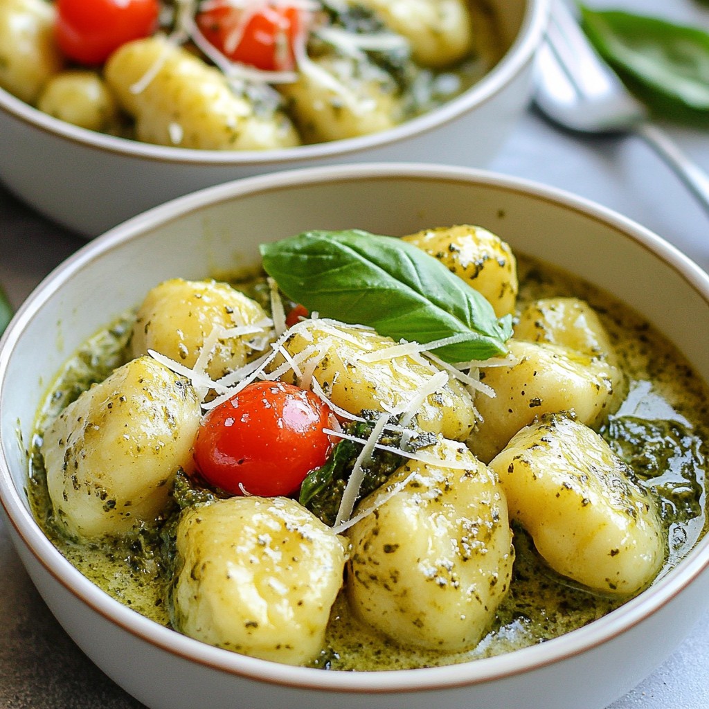 Creamy Pesto Chicken Gnocchi Flavorful Dinner Dish
