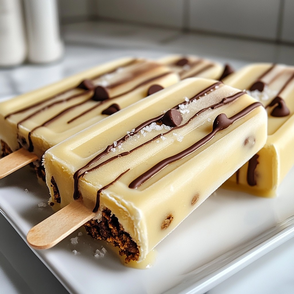 Chocolate Chip Cookie Dough Popsicles Fun and Tasty Treat