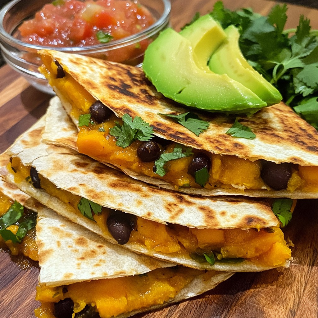 Sweet Potato Black Bean Quesadillas Flavorful Dish