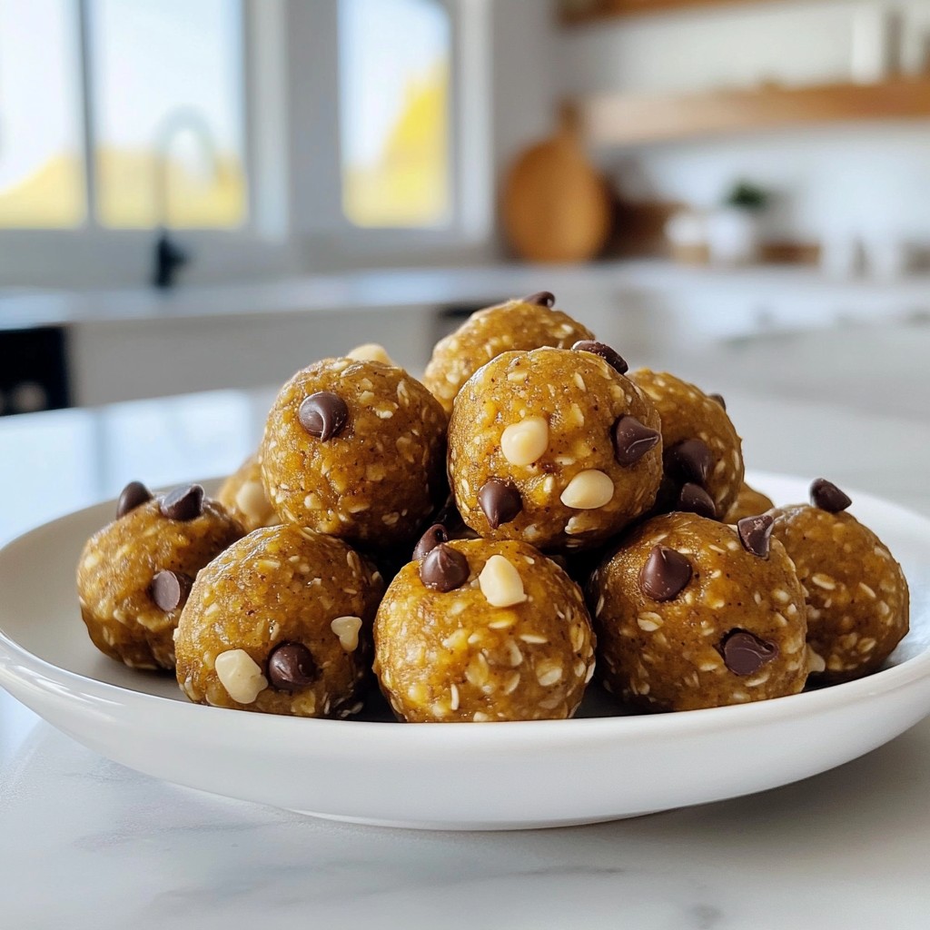 Chocolate Chip Pumpkin Energy Balls Healthy Snack Idea
