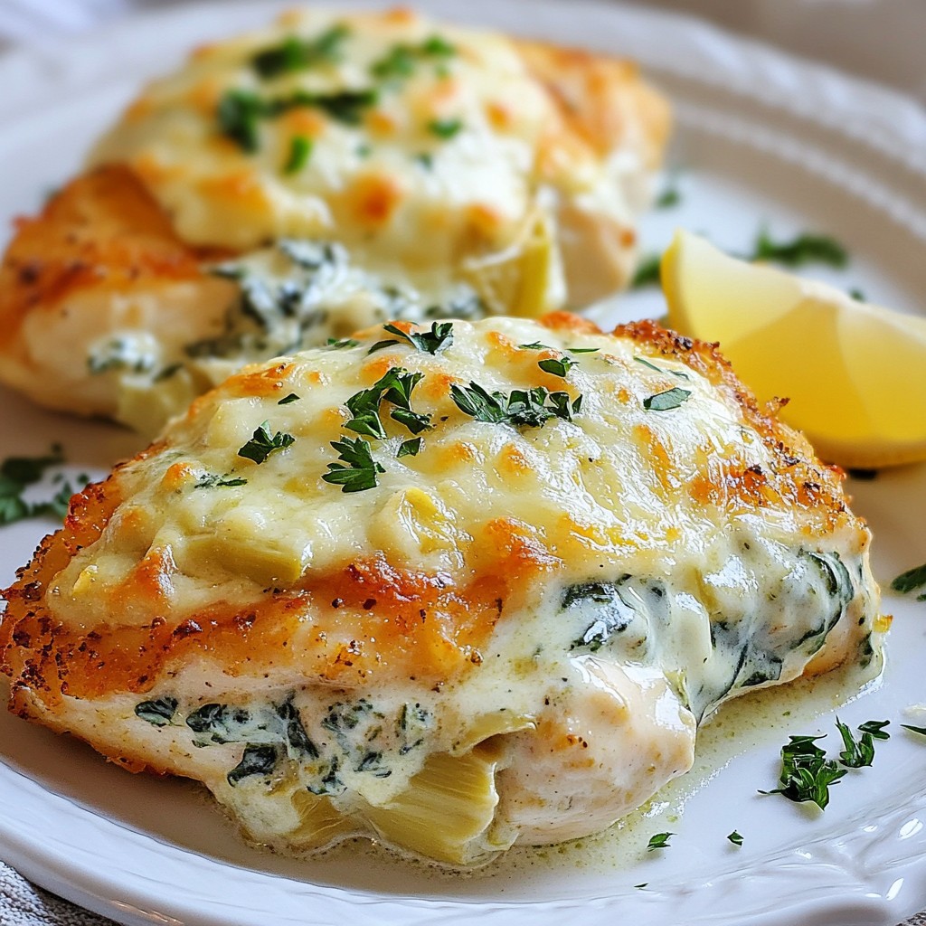 Creamy Spinach Artichoke Chicken Flavorful Delight