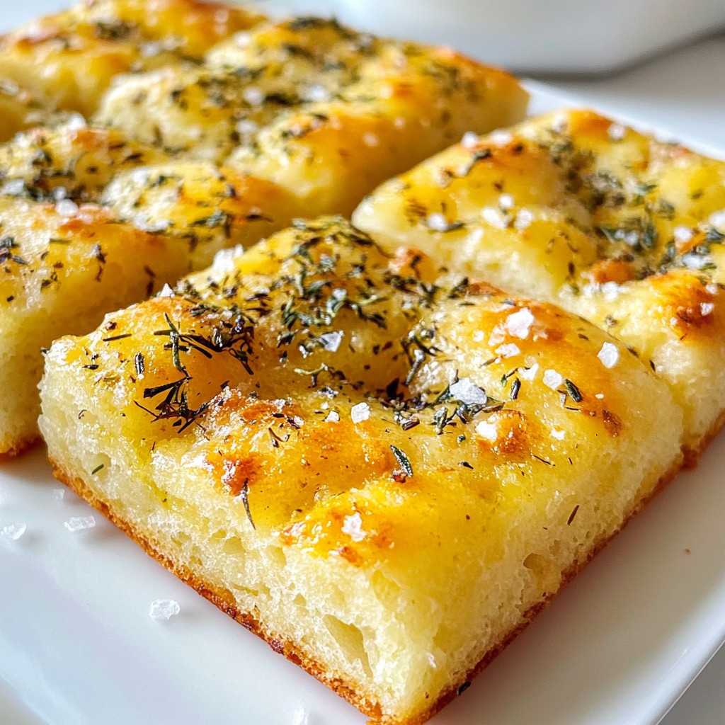 Garlic Herb Focaccia Bread Delightfully Easy Recipe