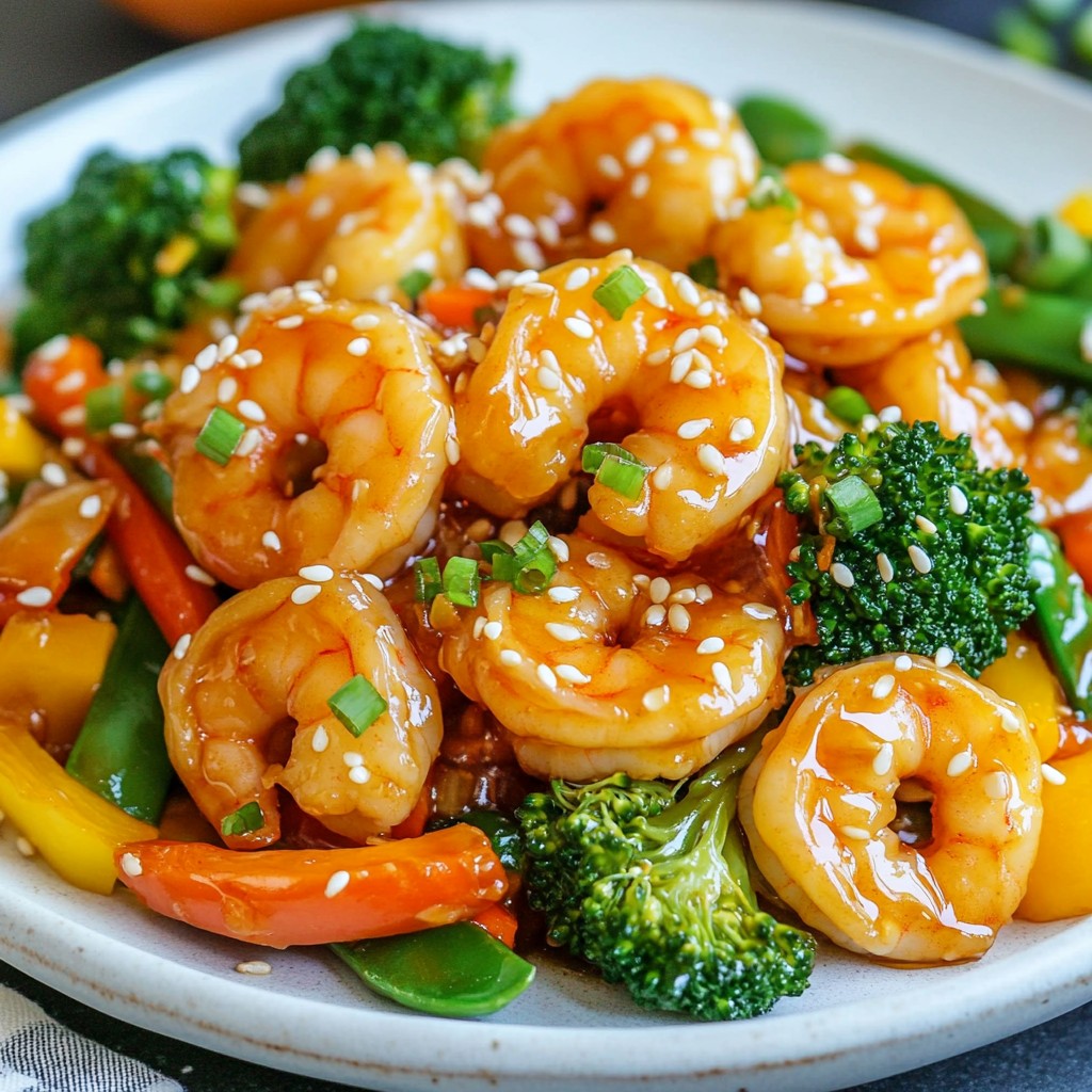 Honey Garlic Shrimp Stir Fry Quick and Simple Meal