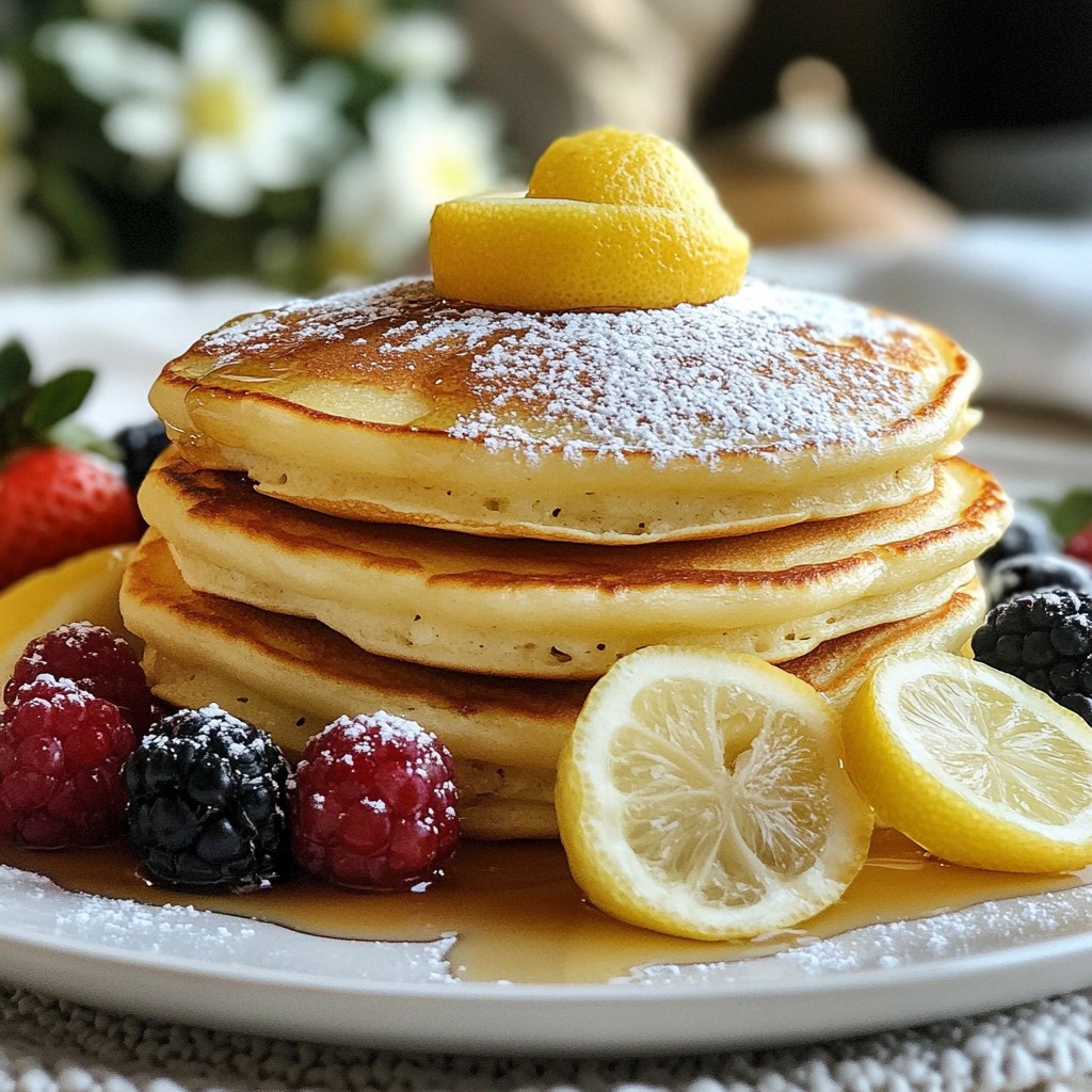 Lemon Ricotta Pancakes Fluffy and Comforting Delight