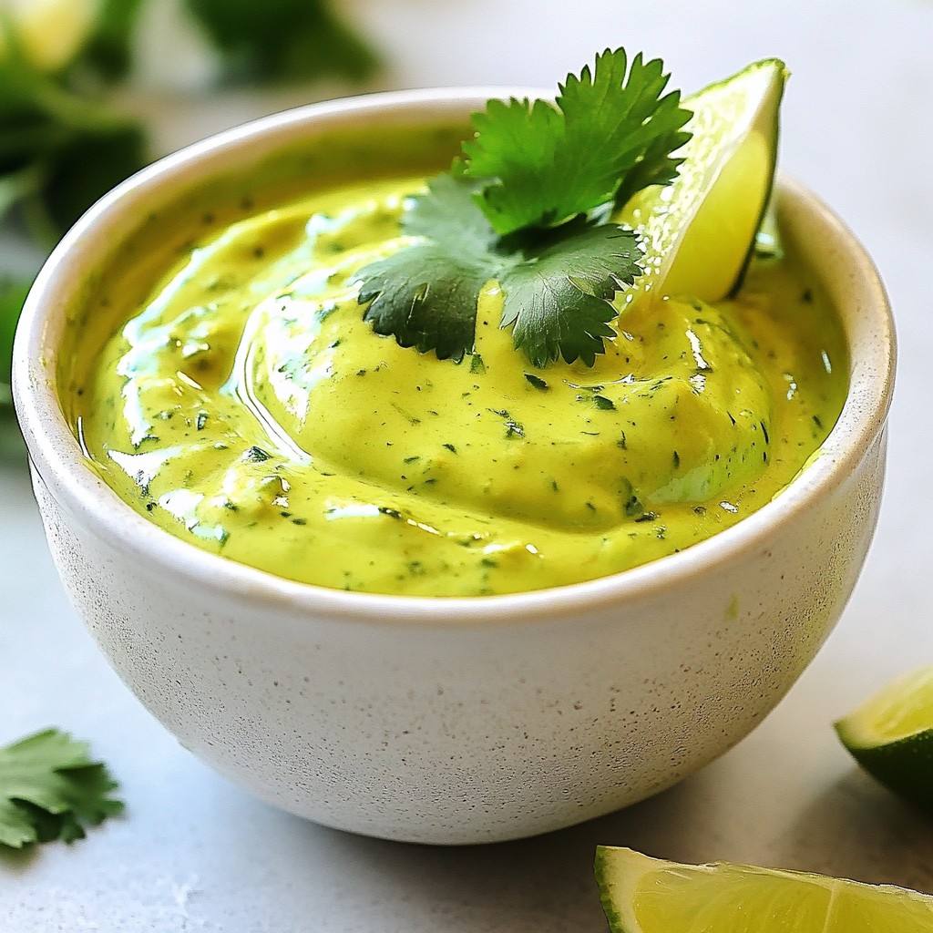 Creamy Avocado Cilantro Dressing Easy Flavor Boost