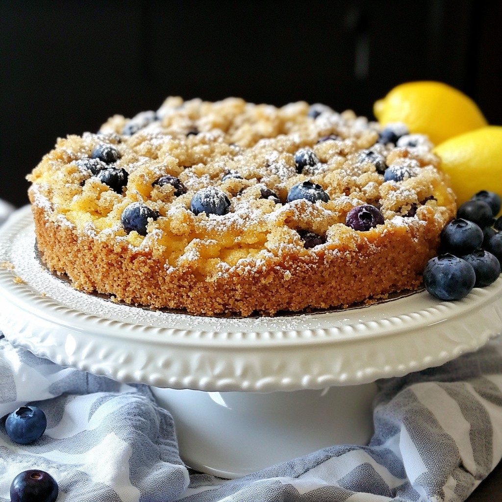 Lemon Blueberry Crumb Cake Delightful and Simple Recipe