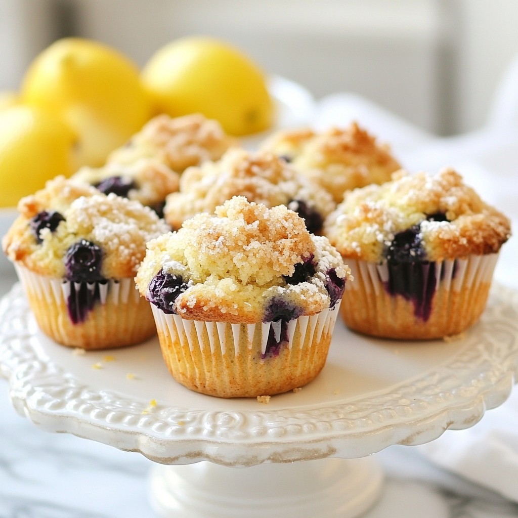 Blueberry Lemon Crumb Muffins Fresh and Flavorful Treat