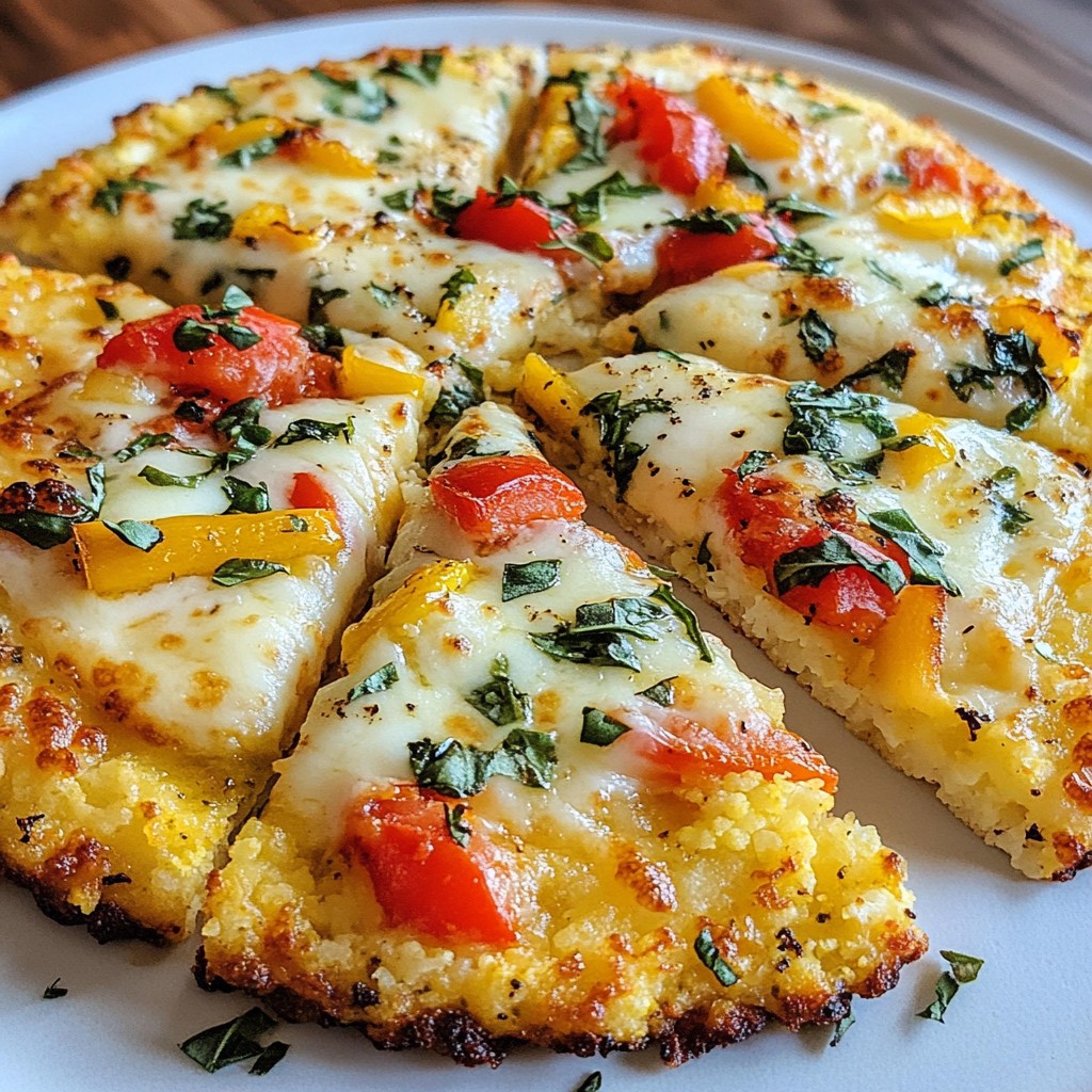 Cheesy Cauliflower Pizza Crust Flavorful and Easy Recipe