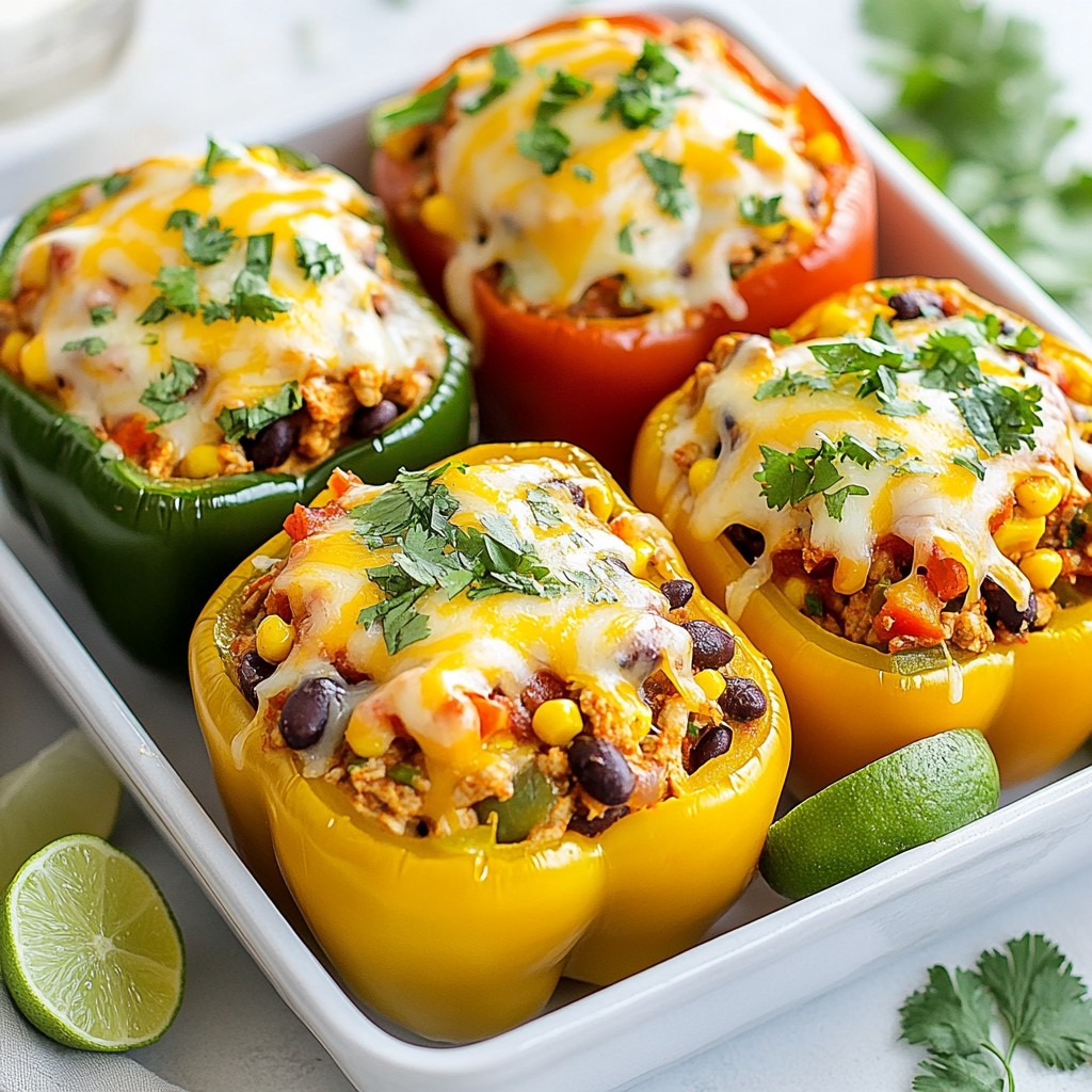 Chicken Fajita Stuffed Peppers Tasty and Simple Dish
