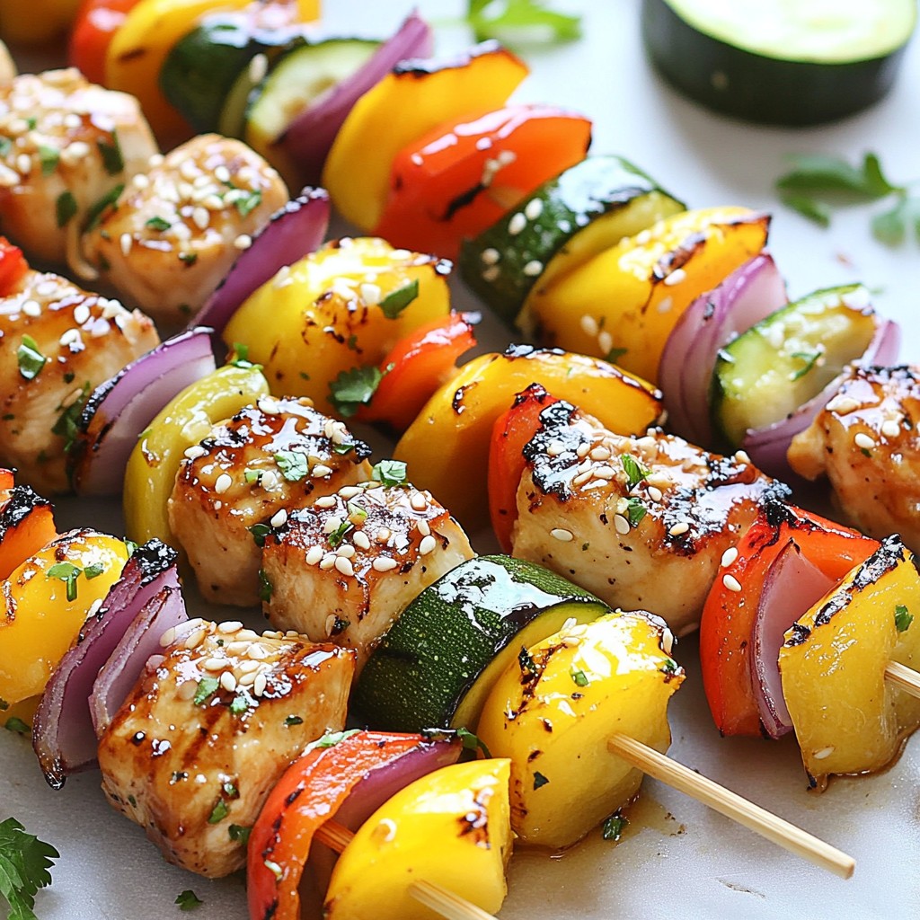 Teriyaki Grilled Chicken Kabobs Tasty and Simple Meal