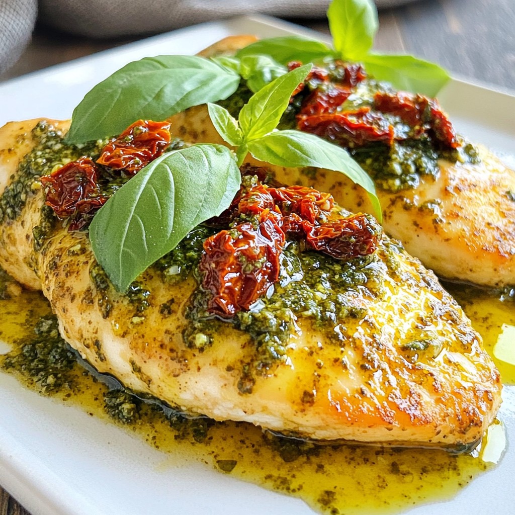 Sun-Dried Tomato Pesto Chicken Flavorful Dinner Delight