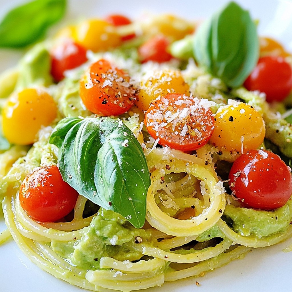 Creamy Avocado Pasta Deliciously Simple and Fresh