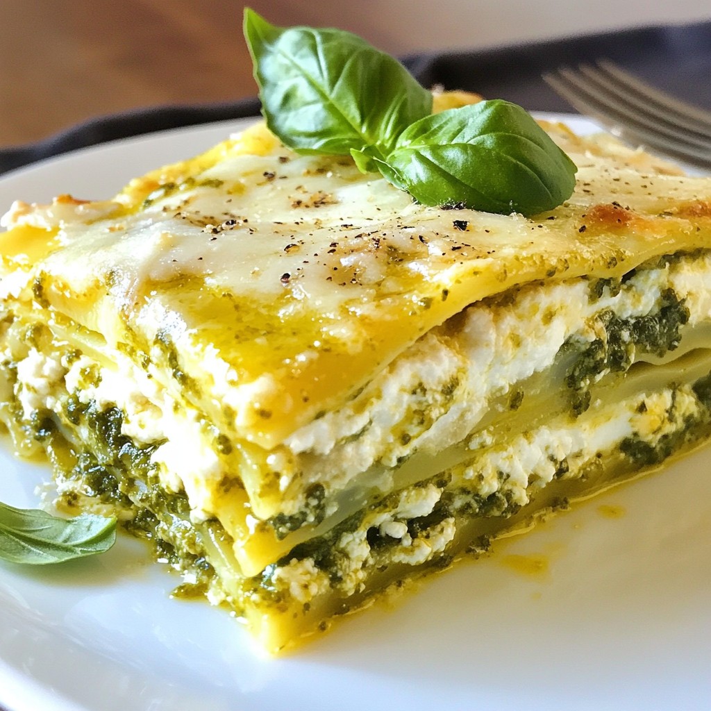 Creamy Pesto Chicken Lasagna Wholesome and Tasty Dish
