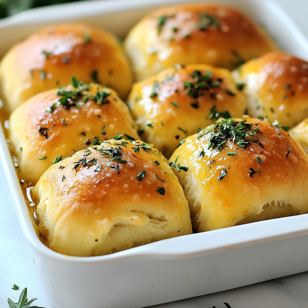 Garlic Herb Dinner Rolls Simple and Tasty Recipe