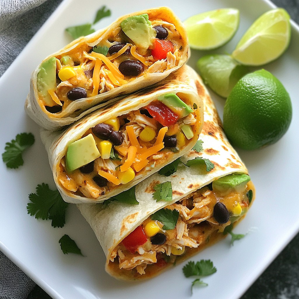Spicy Southwest Chicken Wraps Tasty and Easy Recipe