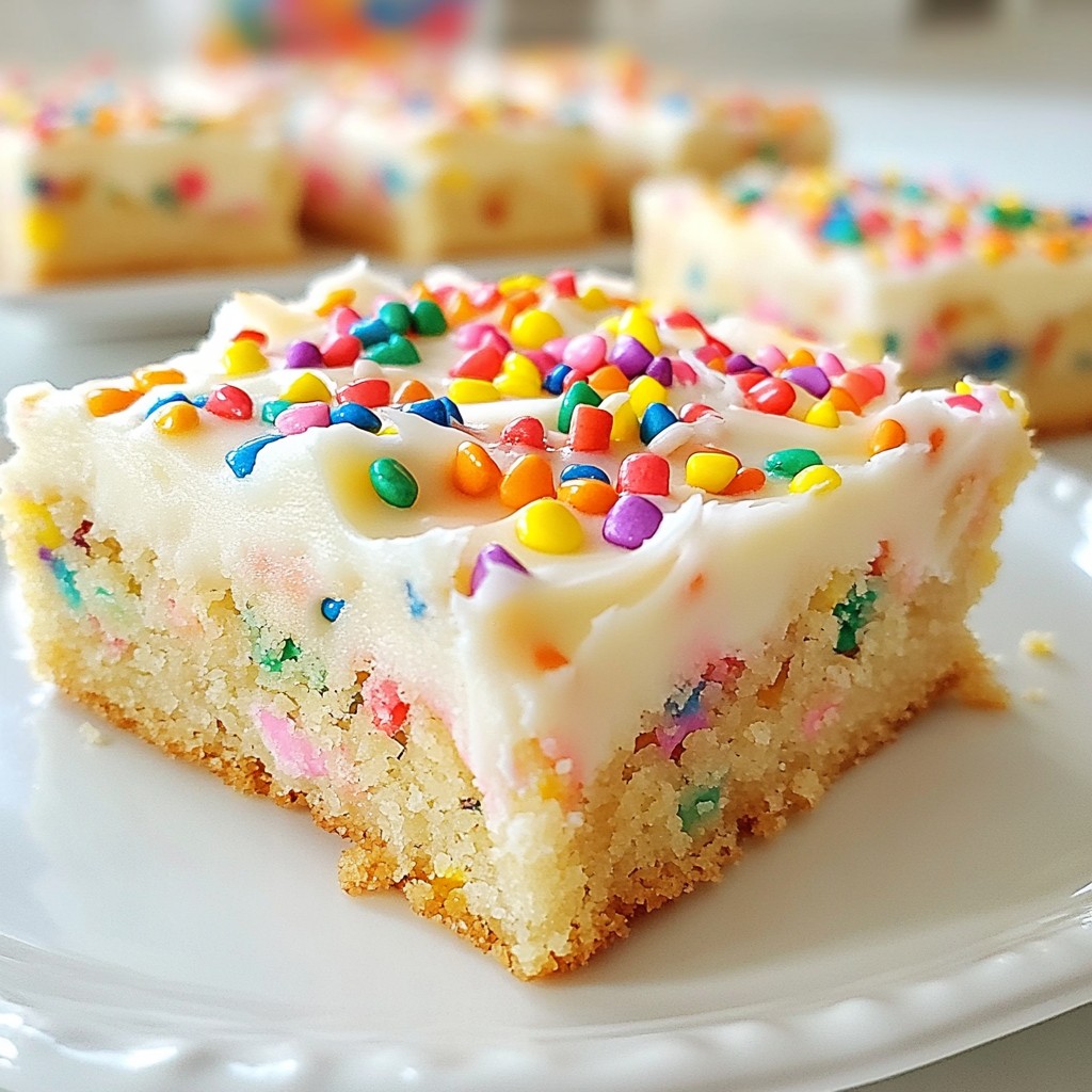 Funfetti Sugar Cookie Bars Irresistibly Sweet Treat