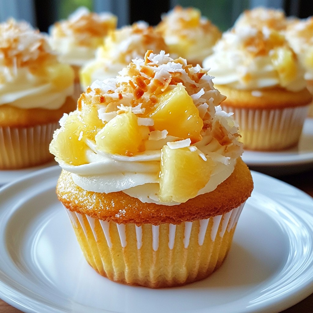 Pineapple Coconut Cupcakes Delightful and Easy Recipe
