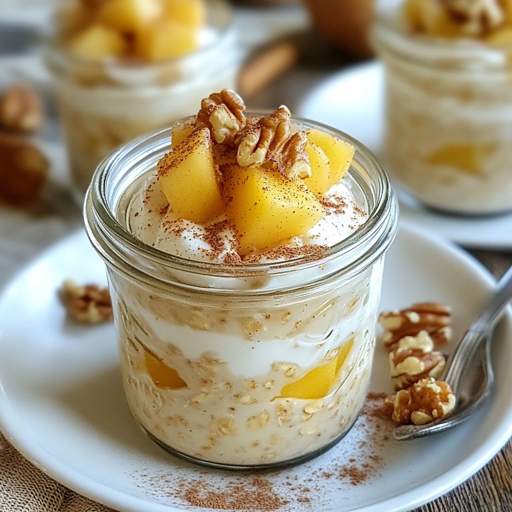Cinnamon Apple Overnight Oats Easy Morning Meal