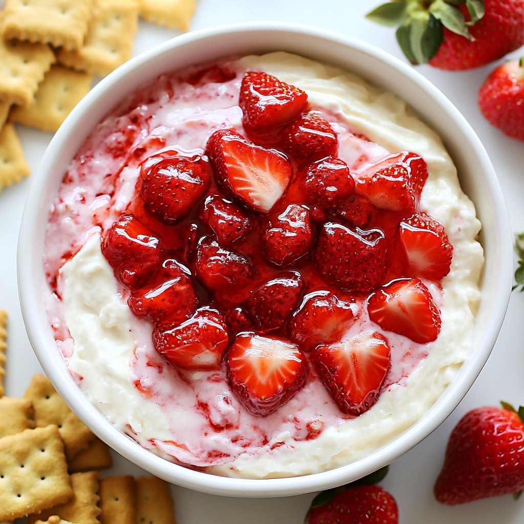 Strawberry Cheesecake Dip Simple and Delicious Treat