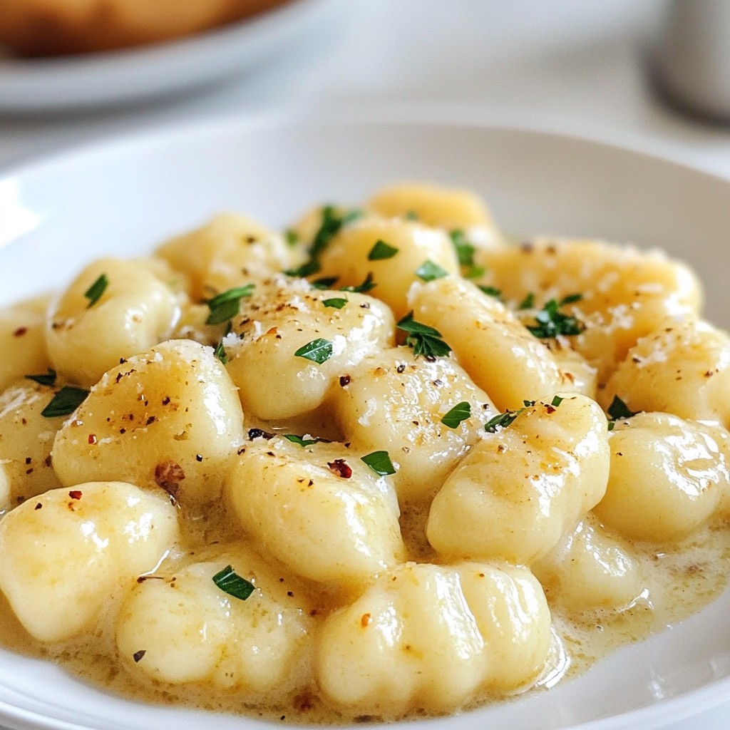 Creamy Garlic Parmesan Gnocchi Rich and Easy Dish
