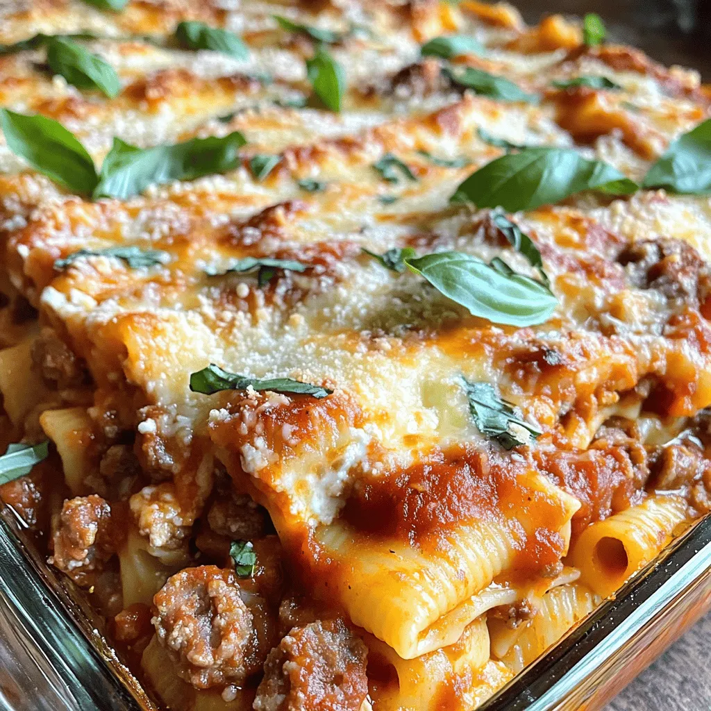 103. Baked Ziti with Sausage Delicious Dinner Recipe